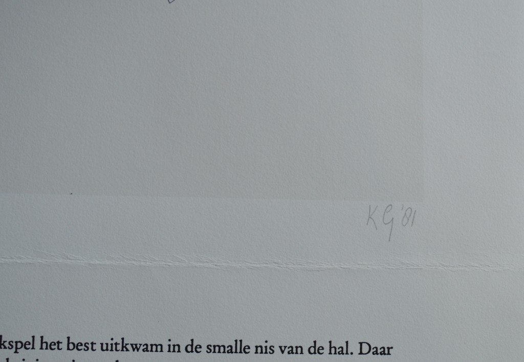 Klaas Gubbels - Klaas Gubbels / K.Schippers - zeefdruk - verlegen schaduwen oplage; 8 A/P ex. kopen? Bied vanaf 1!