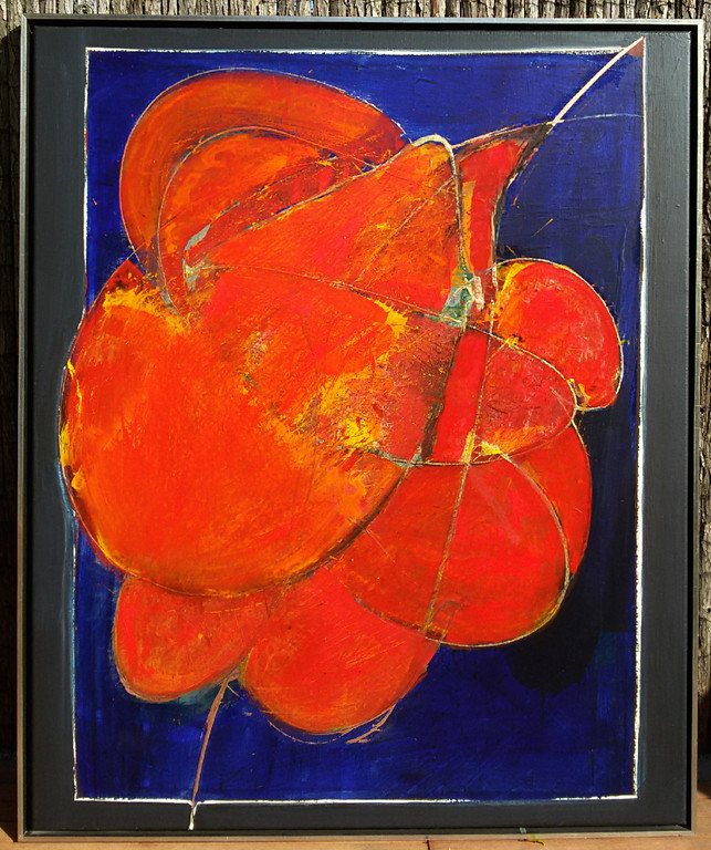 Arty Grimm - Abstract, olieverf op doek (prachtig ingelijst, zéér groot) kopen? Bied vanaf 975!