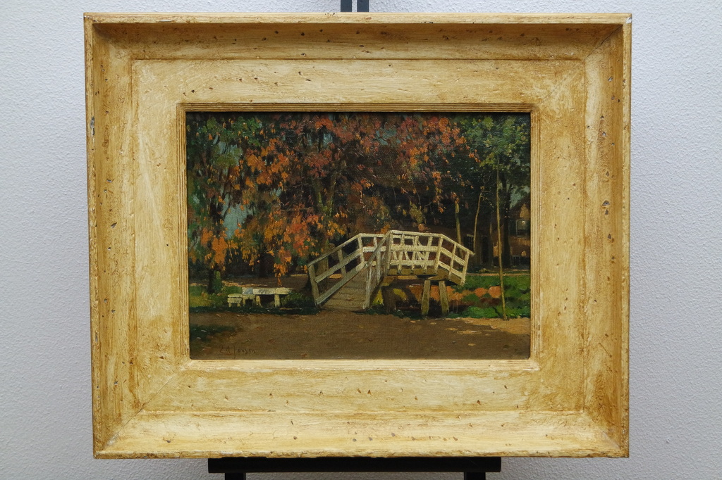 Egbertus Antonie Jansen (1877-1957) - olieverf op doek - bruggetje kopen? Bied vanaf 345!