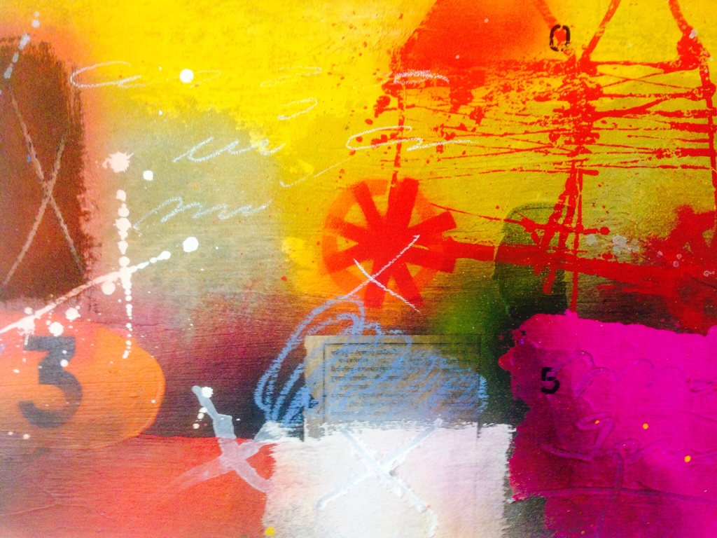 Theo koster, gemengde techniek, het rode huis kopen? Bied vanaf 1!