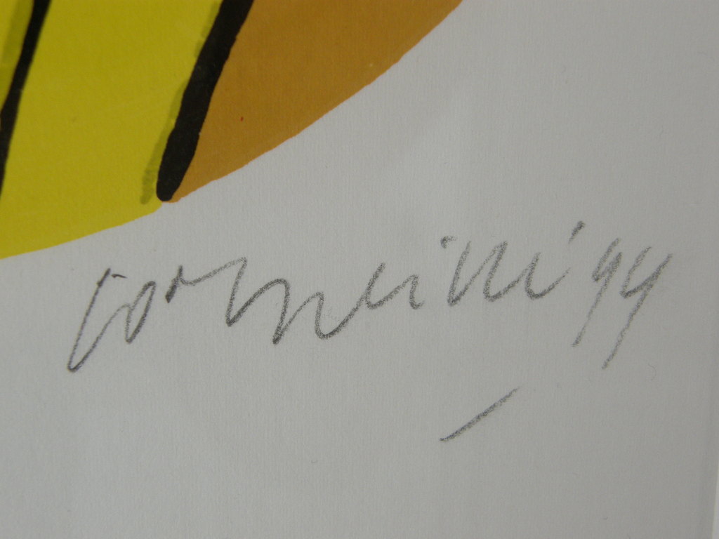 Corneille: ingelijste zeefdruk, genummerd en potlood gesigneerd kopen? Bied vanaf 145!