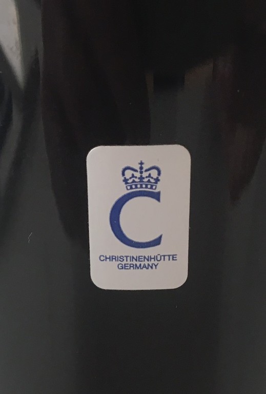 Schott Zwiesel Christinenhütte - blank glazen en zwarte diep paarse design vaas kopen? Bied vanaf 20!