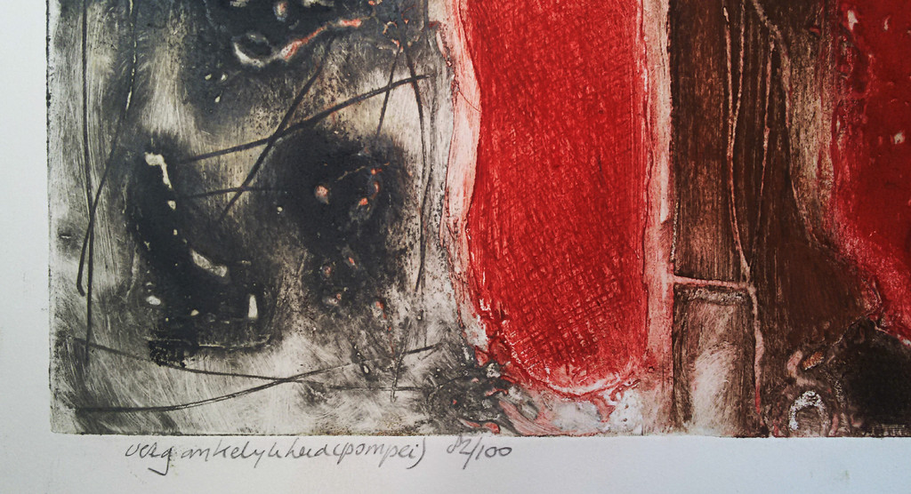 Ru van Rossem - Vergankelijkheid (Pompei), aquatint ets met reliëfdruk kopen? Bied vanaf 175!