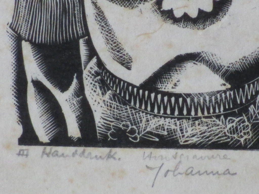 Jaap Hoop?, Johanna, Houtgravure kopen? Bied vanaf 1!