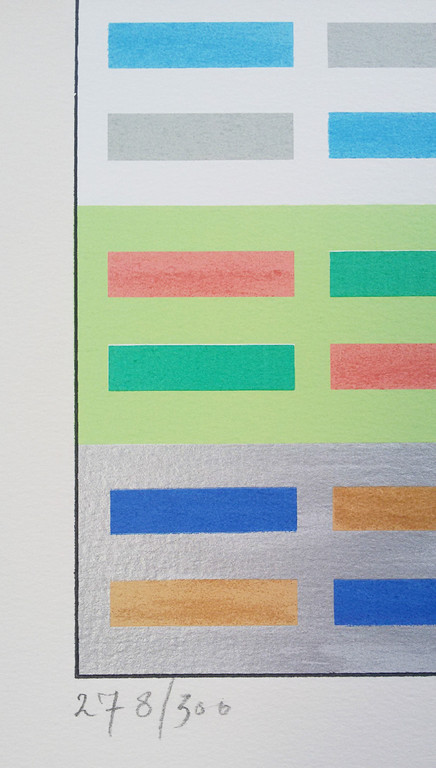 Jan Wolkers - Geometrische compositie, zeefdruk kopen? Bied vanaf 195!