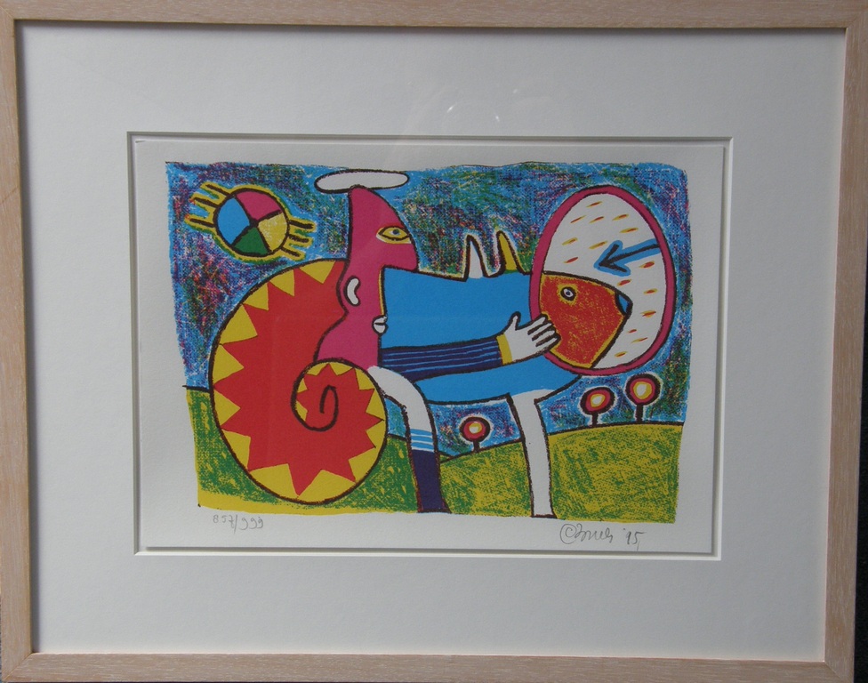 Clemens Briels: Zeefdruk, genummerd en met potlood gesigneerd verkocht voor € 100!