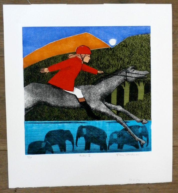 Frans Wesselman - ets: Rider II  kopen? Bied vanaf 50!