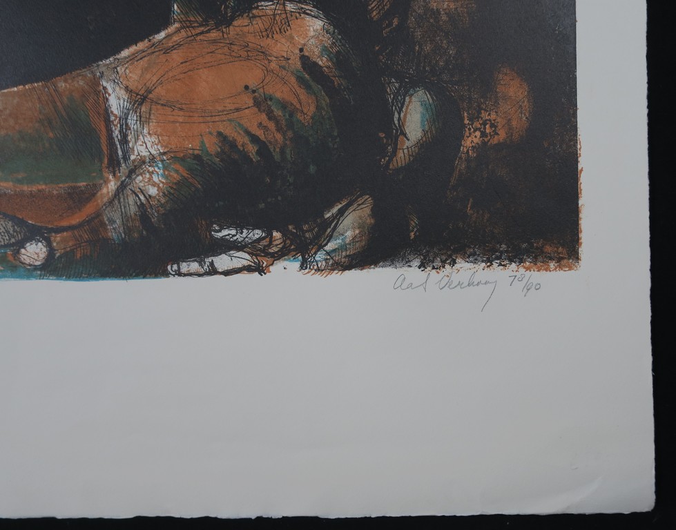 Aat Verhoog: Litho, Z.T. kopen? Bied vanaf 40!