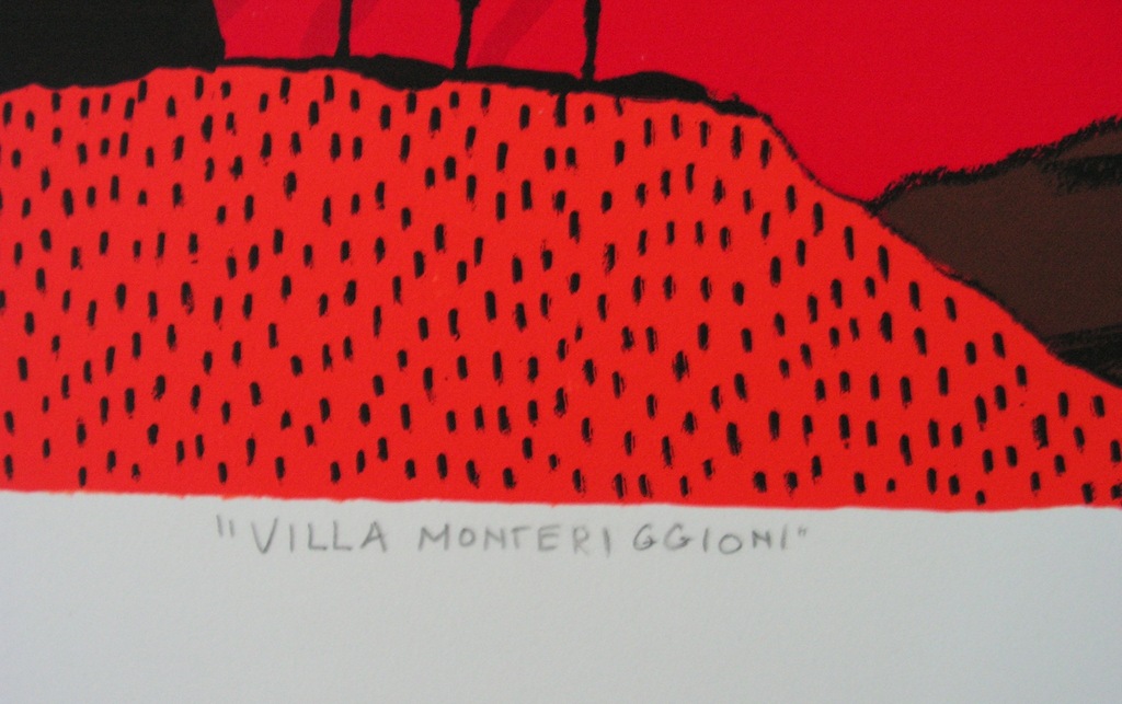 Ronald Boonacker - zeefdruk -Villa Monteriggioni -  oplage 150  kopen? Bied vanaf 1!
