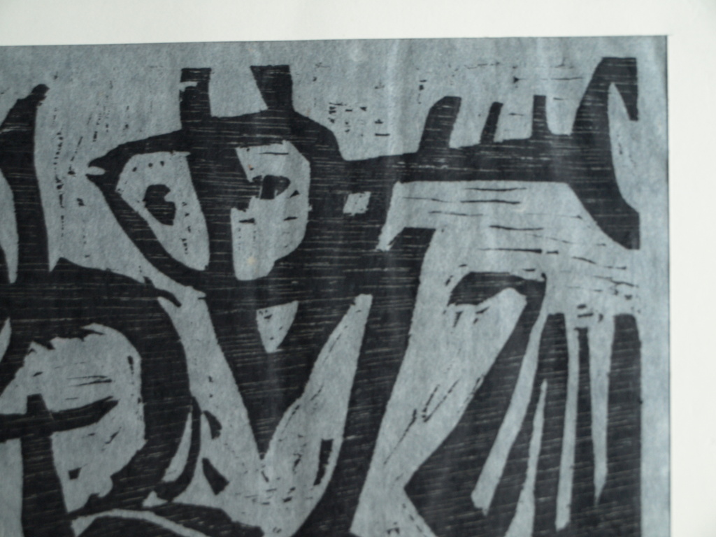 Frits Vanèn :  Houtsnede – Holland Festival – 1961 – oplage 15 ex. kopen? Bied vanaf 1!