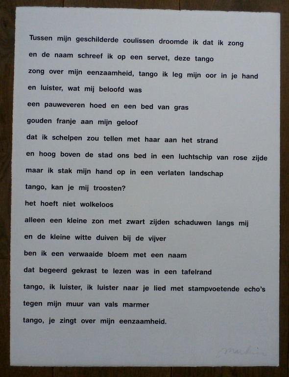 Anton Martineau - gesigneerde map Tango + gesigneerde tekstbladen kopen? Bied vanaf 25!