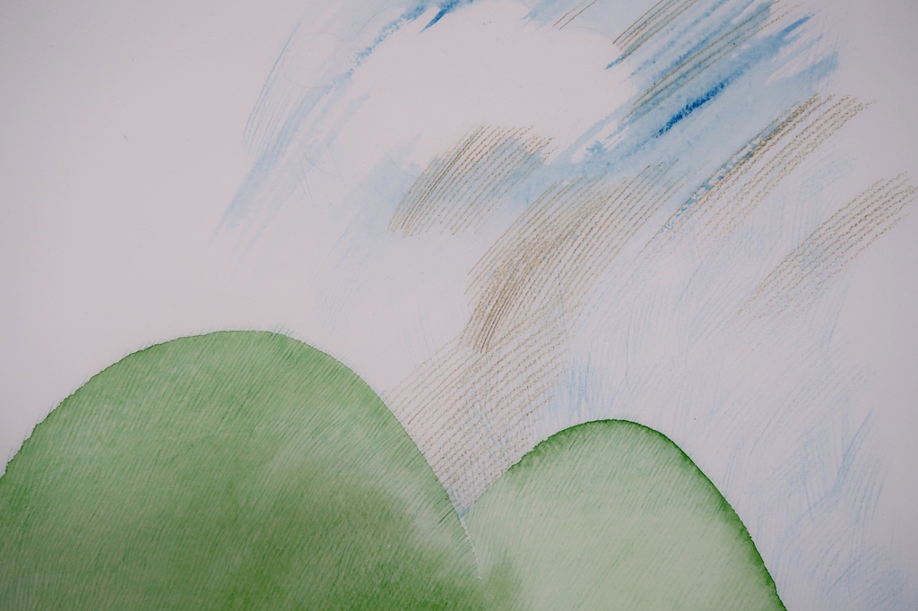 Ina Vlootman: Potlood en aquarel, Zonder titel kopen? Bied vanaf 1!