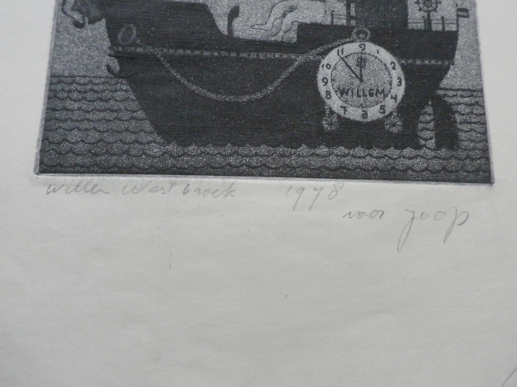 Willem Westbroek - ets: 1978 kopen? Bied vanaf 45!