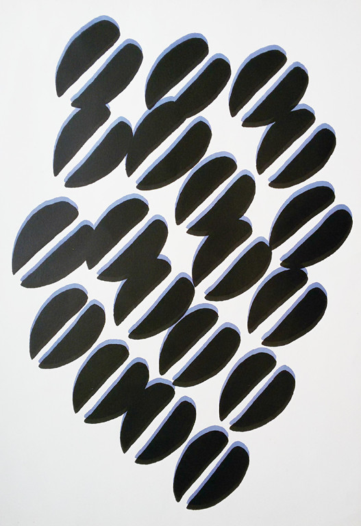 Willem Hussem - Abstracte compositie, litho verkocht voor € 152!