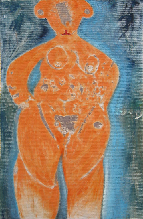 Vreemd naakt - olieverf op doek - kunstenaar onbekend kopen? Bied vanaf 33!