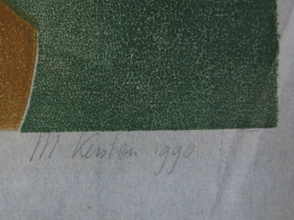 Monika Kersten: Sjabloondruk, Zonder titel (vrouw bij venster) kopen? Bied vanaf 1!