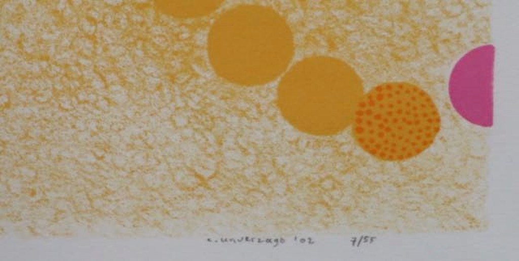 Carin Unverzagt: Zeefdruk, Z.T. benen - Ingelijst kopen? Bied vanaf 1!