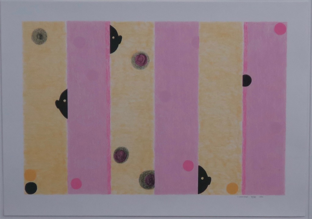 Carin Unverzagt: Zeefdruk, Zonder titel -Ingelijst kopen? Bied vanaf 20!