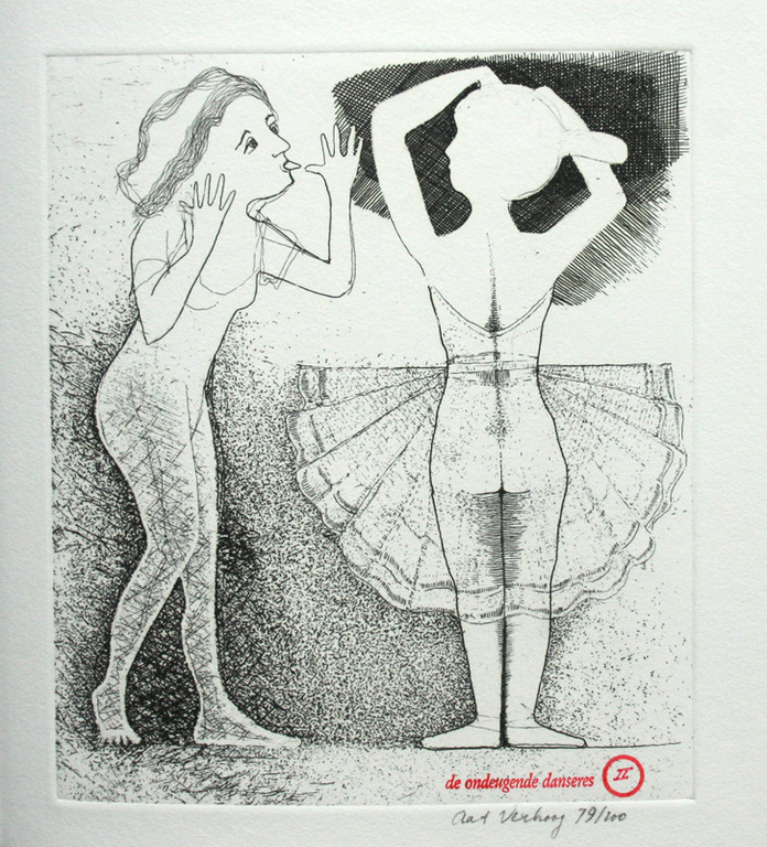 Aat Verhoog de kunstenaar en zijn verhaal, boek en twee etsen kopen? Bied vanaf 50!