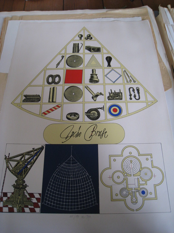 Lucio del Pezzo, litho 'Tycho Brhae' kopen? Bied vanaf 60!