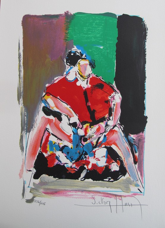 "L' Espagnole" - kleurenlithografie, 175 ex. kopen? Bied vanaf 39!