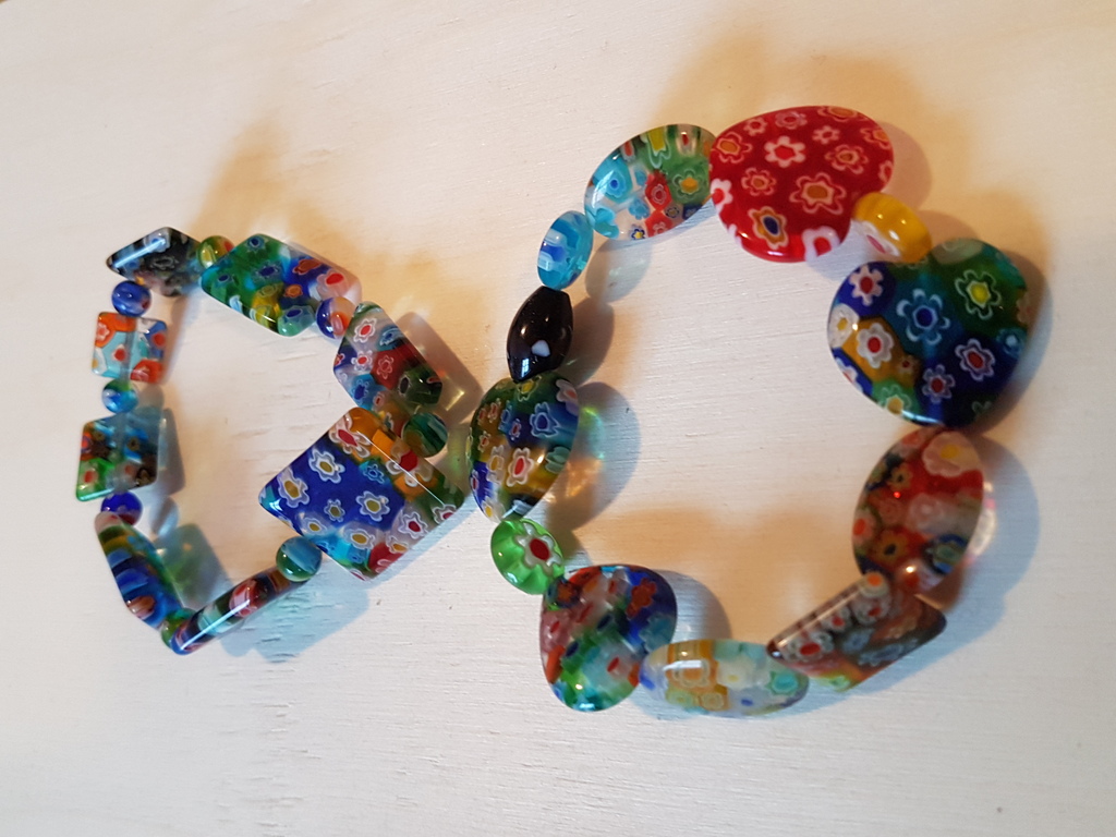 Murrine veneziane armbanden lot van twee kopen? Bied vanaf 1!