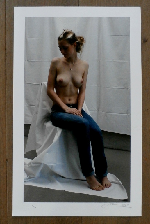Peter Handel - fotogiclee:  grote Karina (naakt) - gesigneerd kopen? Bied vanaf 1!