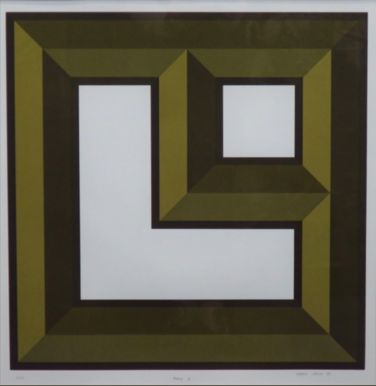 Harald Vlugt: Zeefdruk, Frame 1 -Ingelijst kopen? Bied vanaf 35!