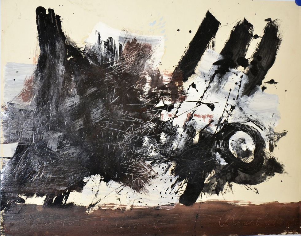 Albert Soons: Gouache. Abstracte compositie kaufen? Bieten Sie von 70!