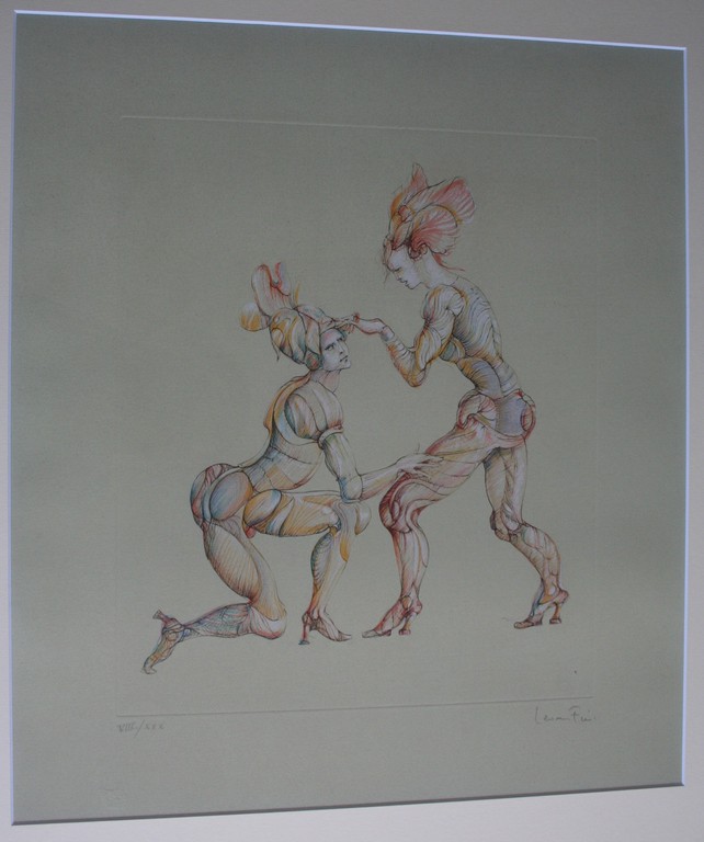 Leonor Fini, Kleurenets, dansers - gesigneerd - oplage 30 ex. kopen? Bied vanaf 80!