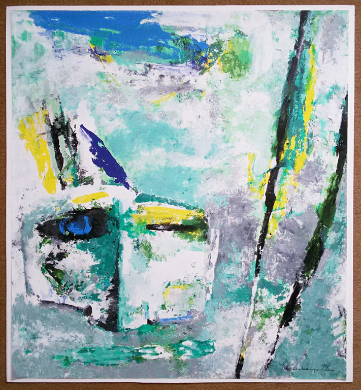 Nico Molenkamp - Indiaan, zeefdruk (gemonteerd, groot) kopen? Bied vanaf 150!