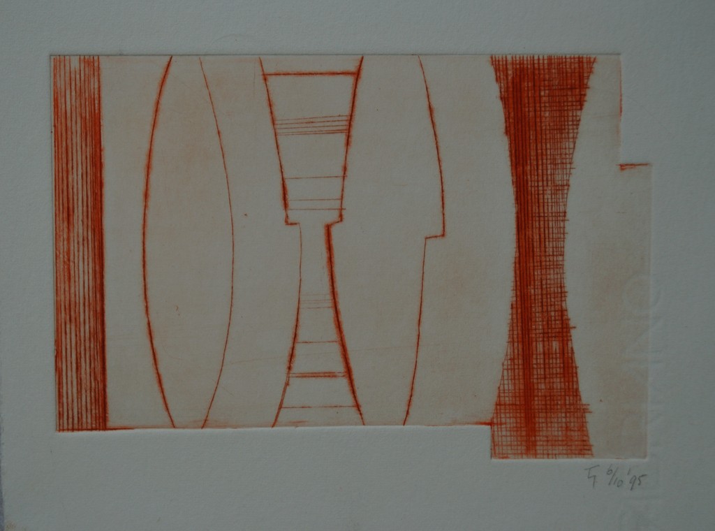 Drie genummerde en gesigneerde etsen droge naald - 1995 kopen? Bied vanaf 1!