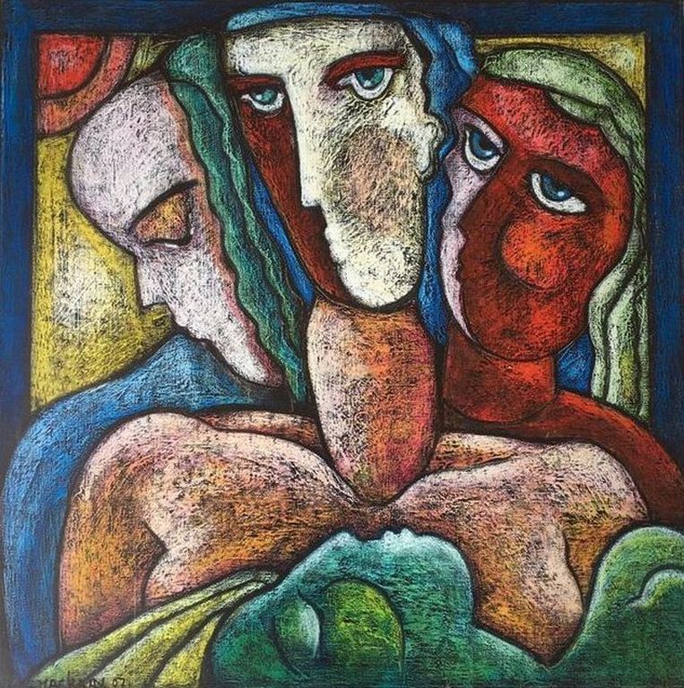 THEO MACKAAY  Gr.Giclee    ,,THE THREE OF US,,  Handgesigneerd uit 2007 kopen? Bied vanaf 125!