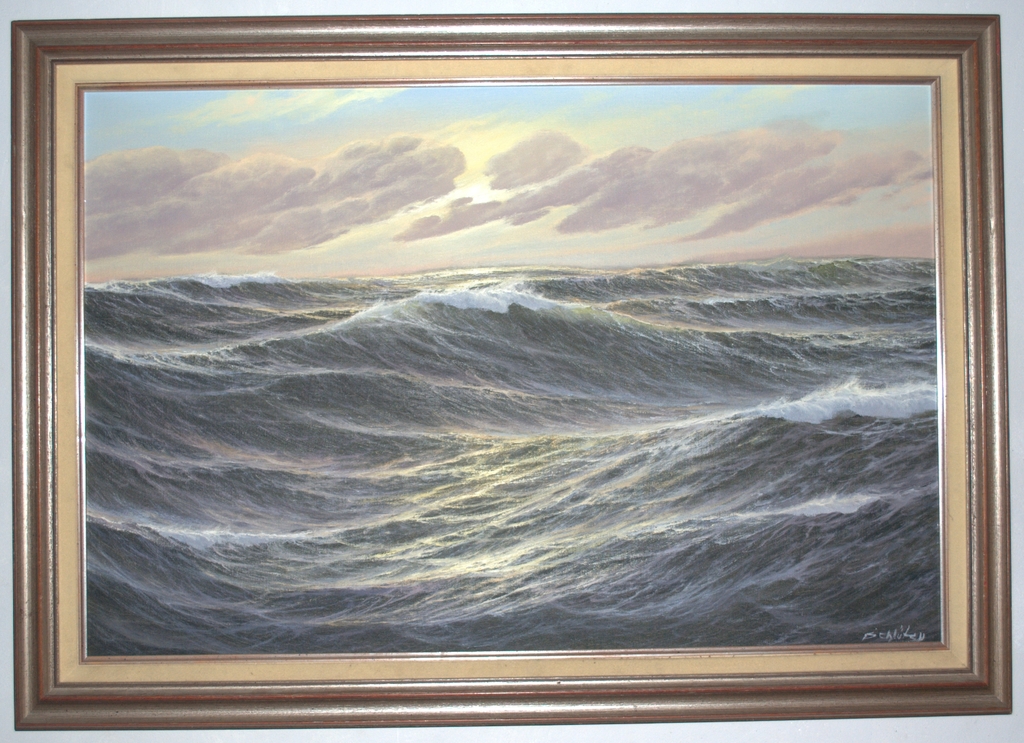 LOTHAR SCHLÜTER (KIEL,1928) - OLIEVERF - TOPKLASSE kopen? Bied vanaf 600!