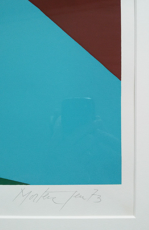 Richard Mortensen - Abstracte compositie, zeefdruk (ingelijst) kopen? Bied vanaf 95!