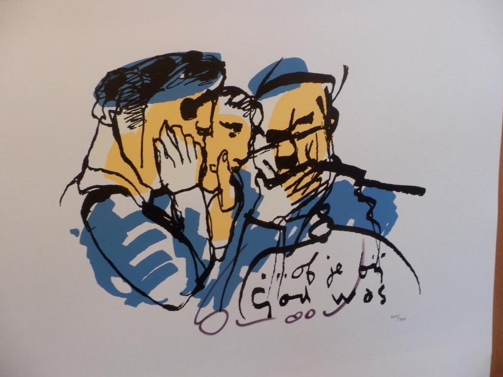 HERMAN BROOD  HANDGESIGNEERDE En Gelimiteerde ZEEFDRUK  OF JE BIJ GOD WAS kopen? Bied vanaf 135!