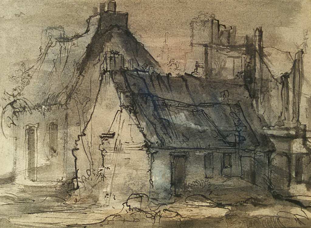 William (Dirkje) Kuik - Roundstone, gemengde techniek op papier kopen? Bied vanaf 175!