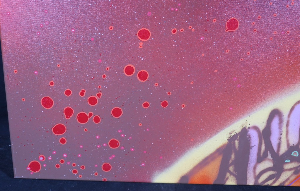 KOOR: Spray paint op doek, Waterworlds I (groot) kopen? Bied vanaf 400!