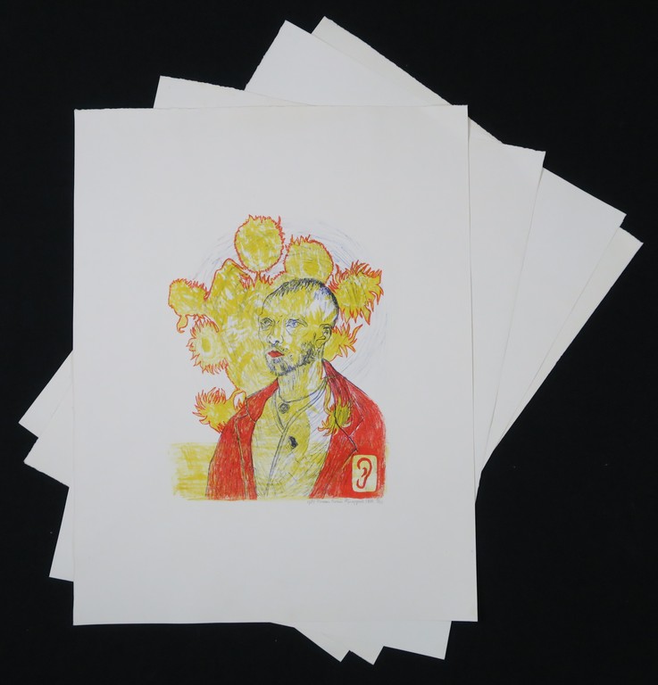 Marc Pijnappels: Lot met 4 Litho's, Van Gogh kopen? Bied vanaf 1!