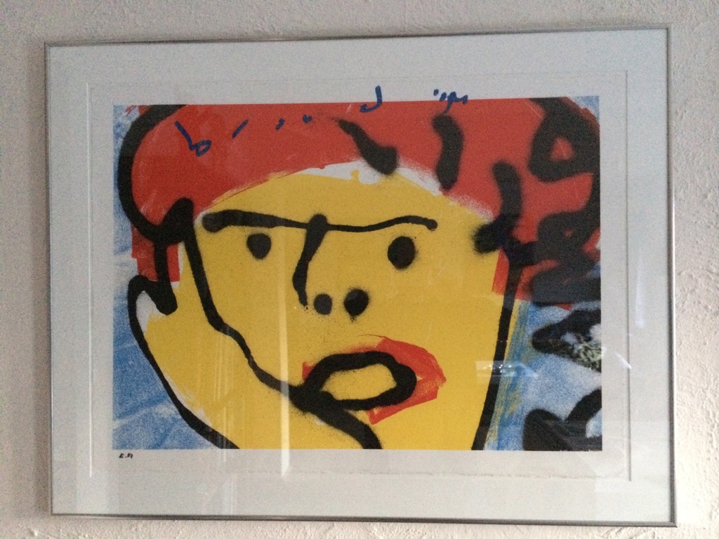 HERMAN BROOD, zeldzame handgesigneerde zeefdruk (incl. lijst): 'Ramp' kopen? Bied vanaf 1!