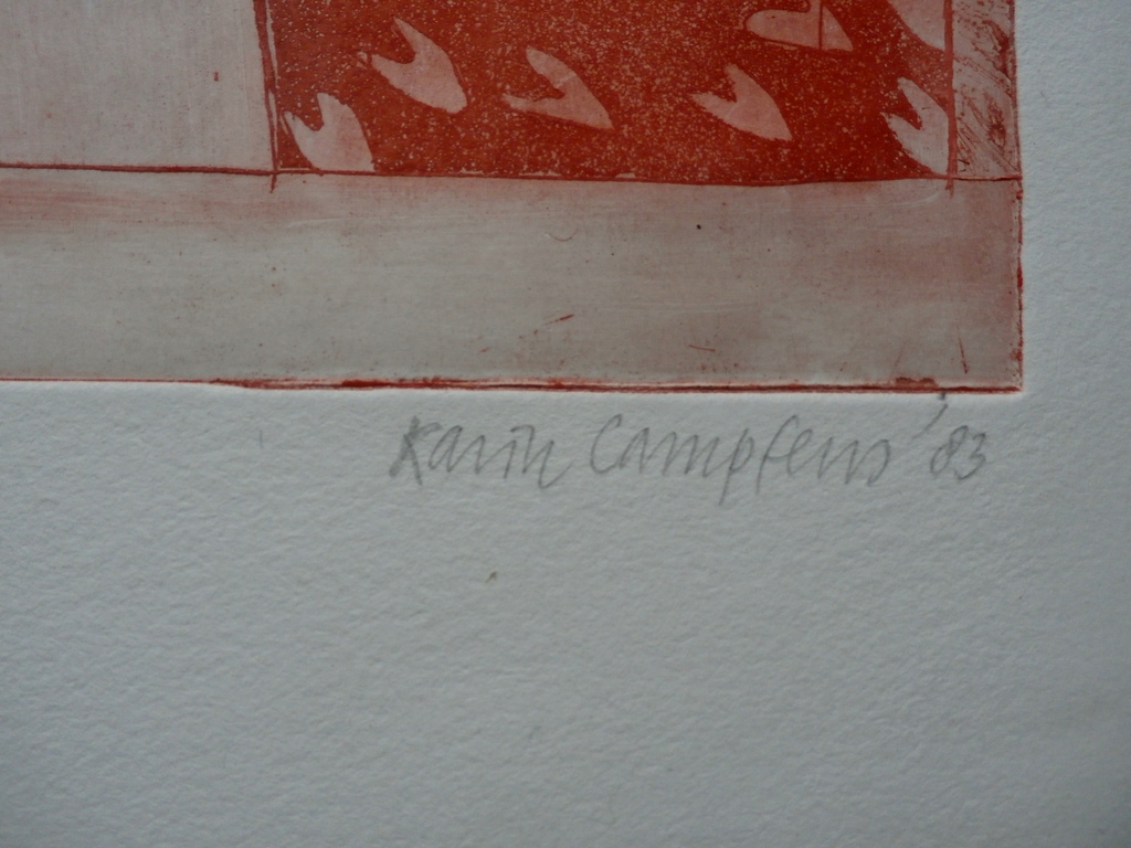 Karin Campfens - ets - 1983 kopen? Bied vanaf 40!