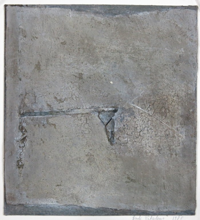 Henk Erkelens: Gemengde techniek op paneel, Compositie zonder titel kopen? Bied vanaf 20!