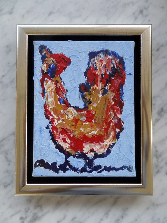 Anton Heyboer, olieverf/acryl op doek(je) in baklijst,  kopen? Bied vanaf 375!