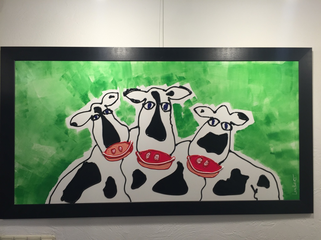 LamBert gemengde technieken op board  De Koeien kopen? Bied vanaf 650!