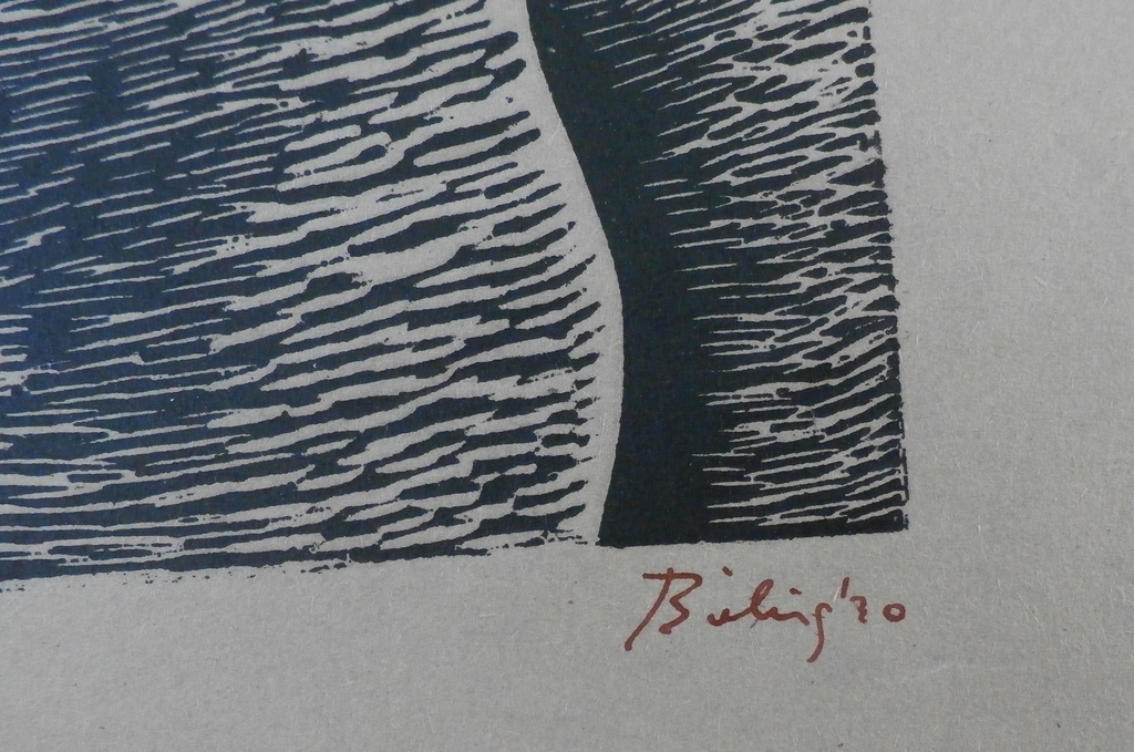 Herman Bieling - Houtsnede - 1920 kopen? Bied vanaf 75!