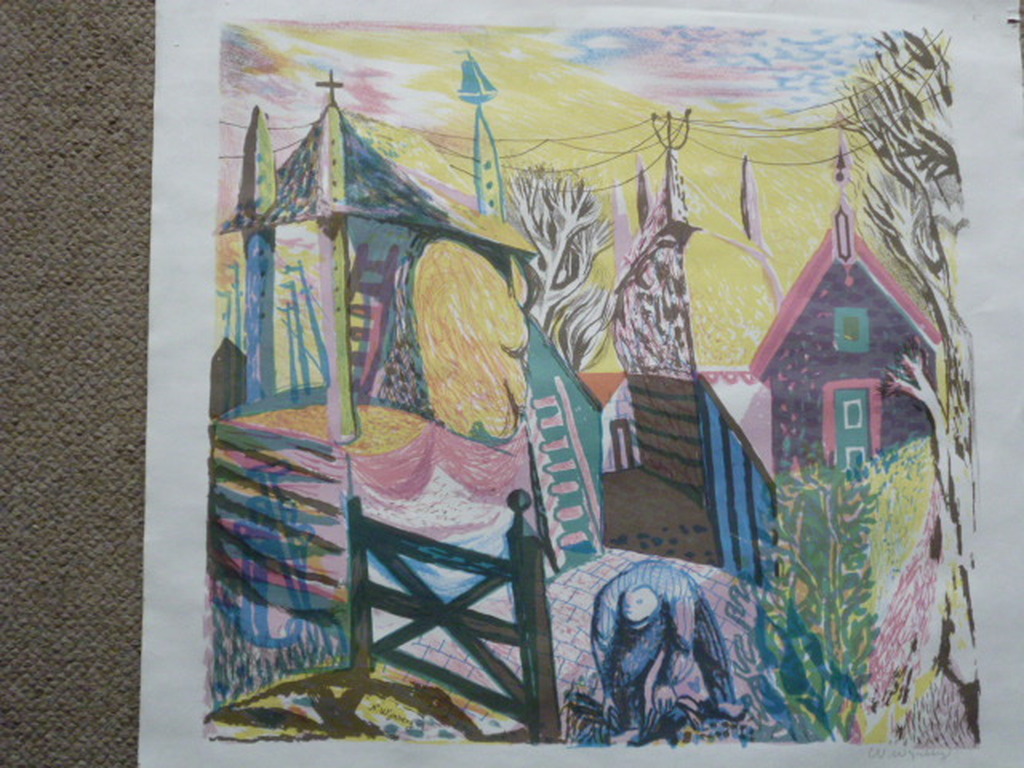 Nicolaas Wijnberg - kleurenlitho - Boerderij kopen? Bied vanaf 30!