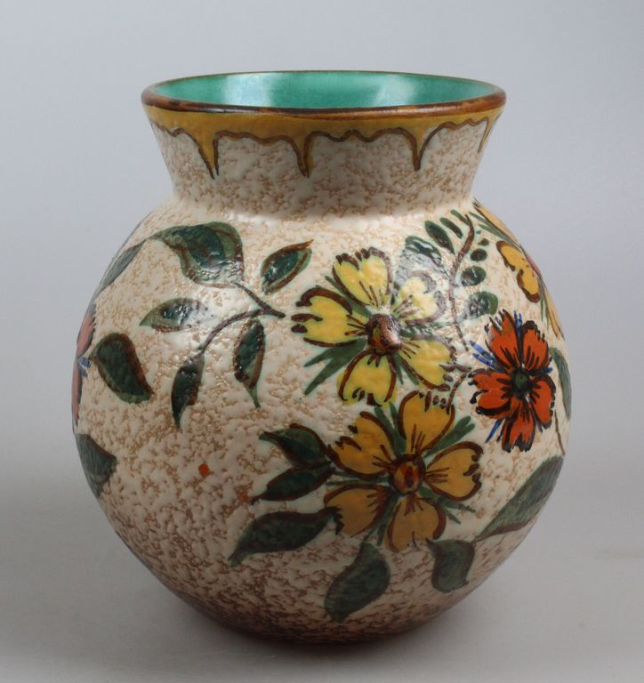 Plateelbakkerij Zuid-Holland Gouda vaas "Buenos" kopen? Bied vanaf 20!