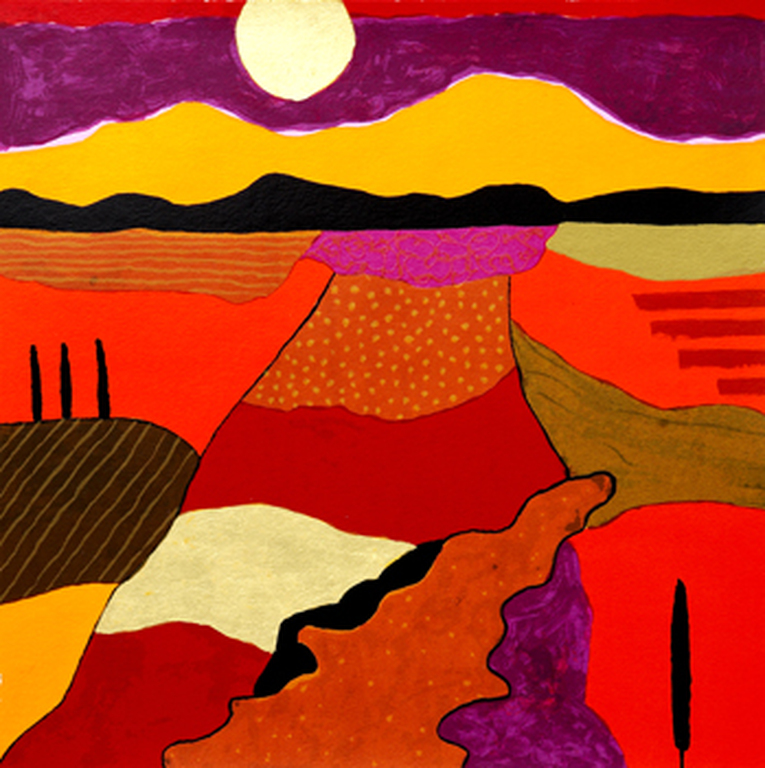 Ronald Boonacker, Lago di Garda II, zeefdruk verkocht voor € 110!