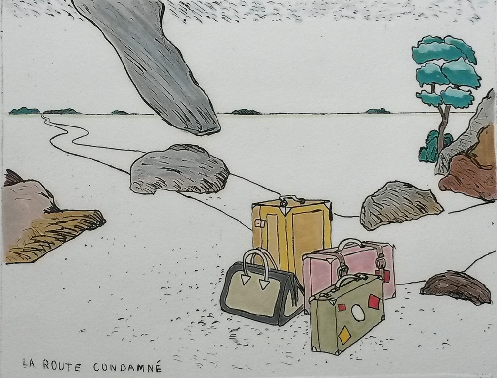 Pieter Holstein - La route condamné - ingekleurde ets verkocht voor € 65!