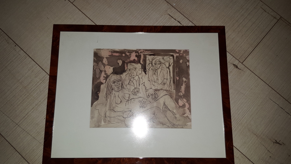 Piet Wiegman (1930-2008) - gemende techniek, gesigneerd en gedateerd '75  kopen? Bied vanaf 1!